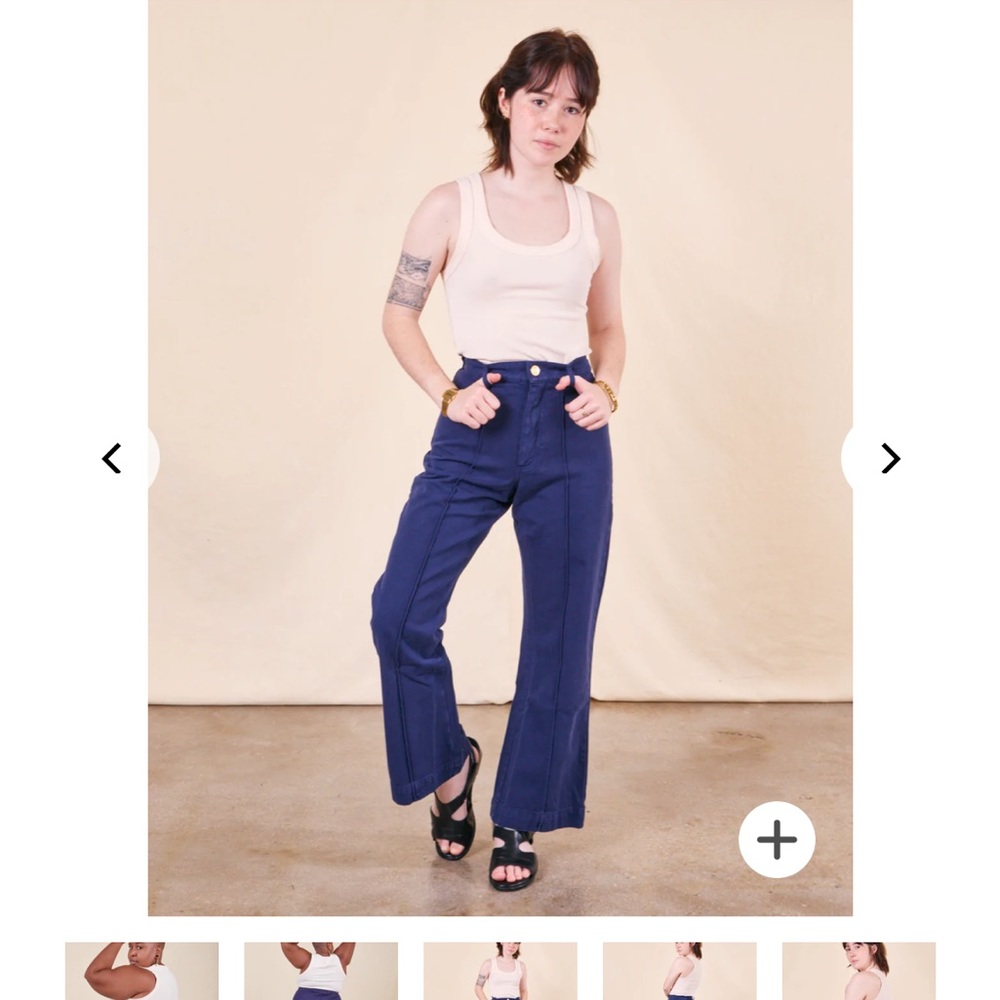 Big Bud Press Western Pants Navy